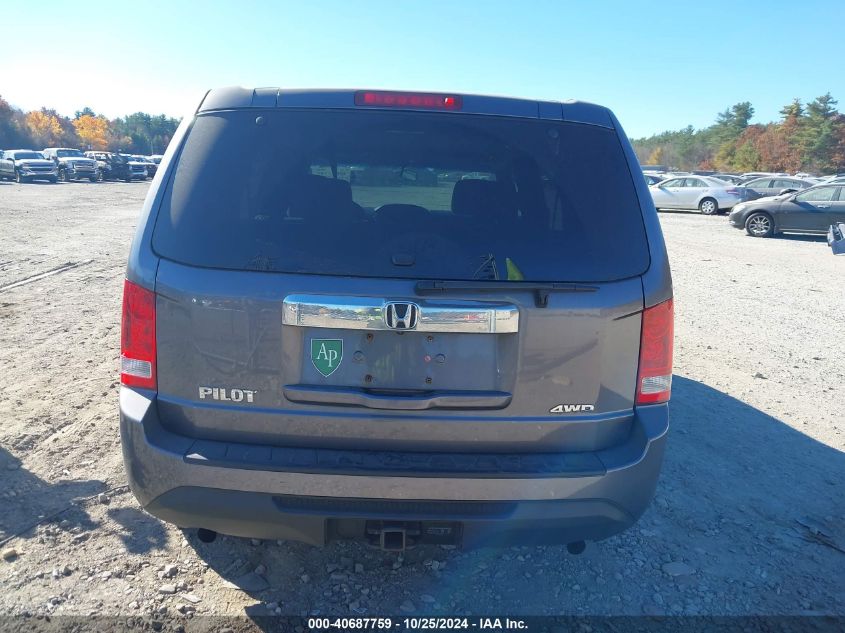 2014 Honda Pilot Lx VIN: 5FNYF4H25EB007128 Lot: 40687759