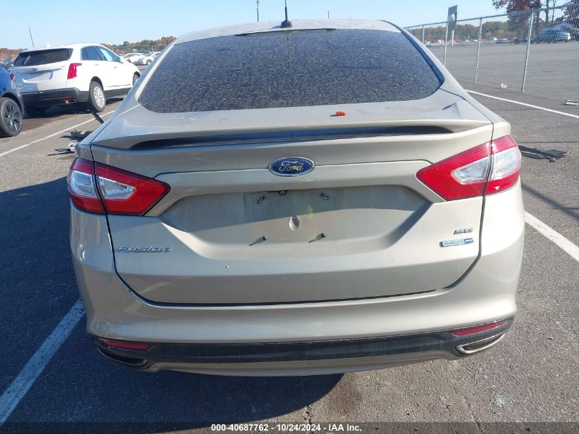 2016 Ford Fusion Se VIN: 3FA6P0T91GR159125 Lot: 40687762