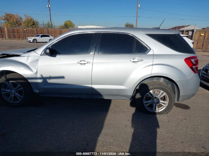 2017 Chevrolet Equinox Ls VIN: 2GNALBEK8H6102738 Lot: 40687773