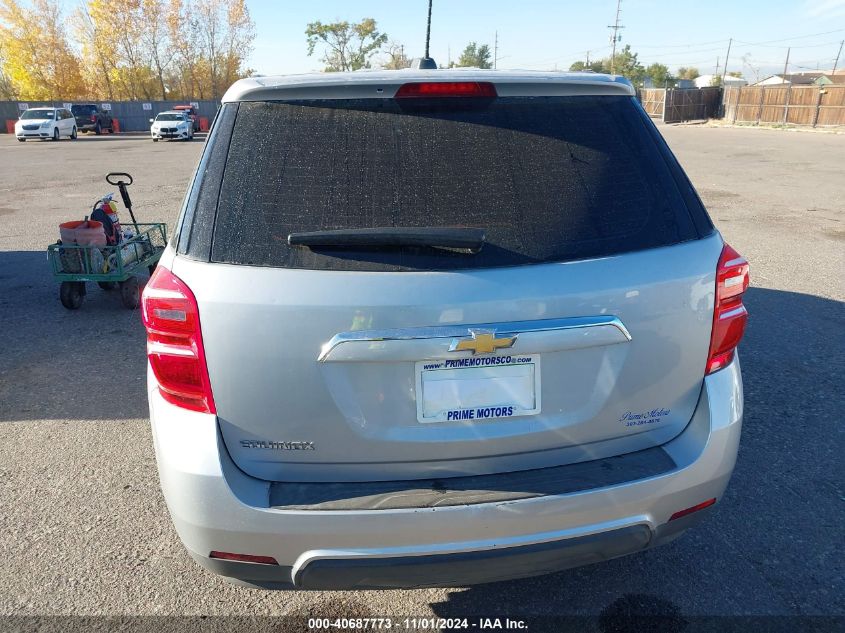 2017 Chevrolet Equinox Ls VIN: 2GNALBEK8H6102738 Lot: 40687773