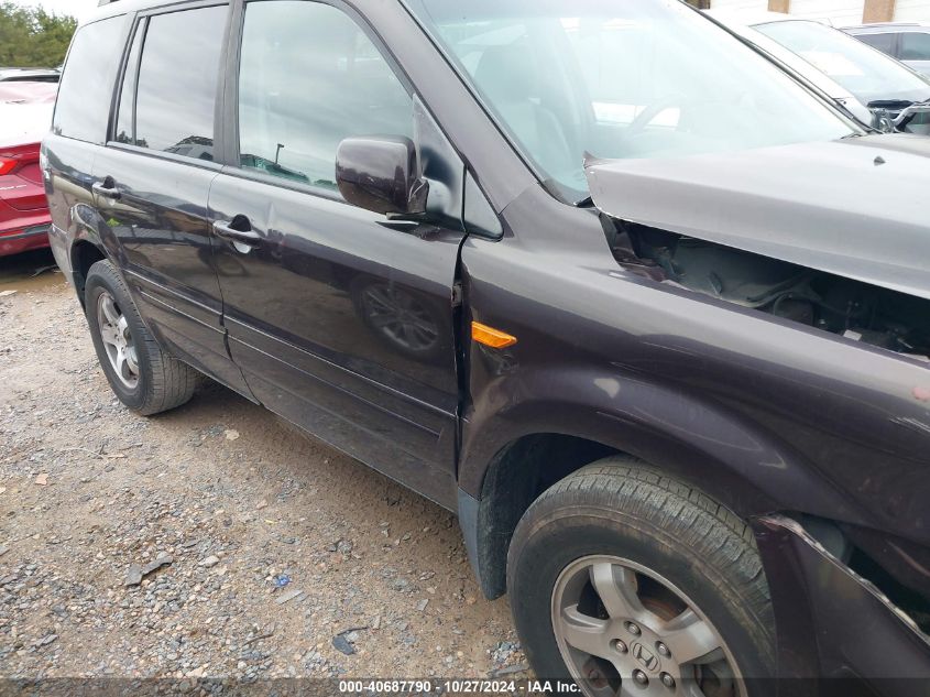 2007 Honda Pilot Ex-L VIN: 5FNYF28737B047386 Lot: 40687790