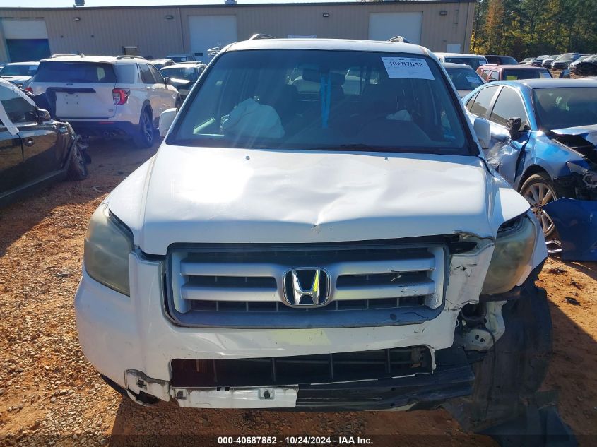 2006 Honda Pilot Ex-L VIN: 2HKYF18546H523752 Lot: 40687852