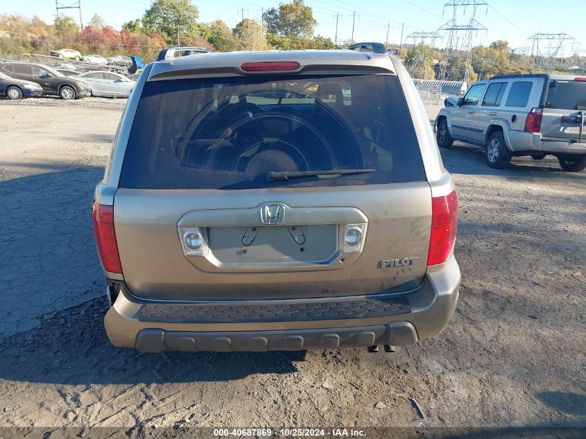 2005 Honda Pilot Ex VIN: 5FNYF18405B041896 Lot: 40687869