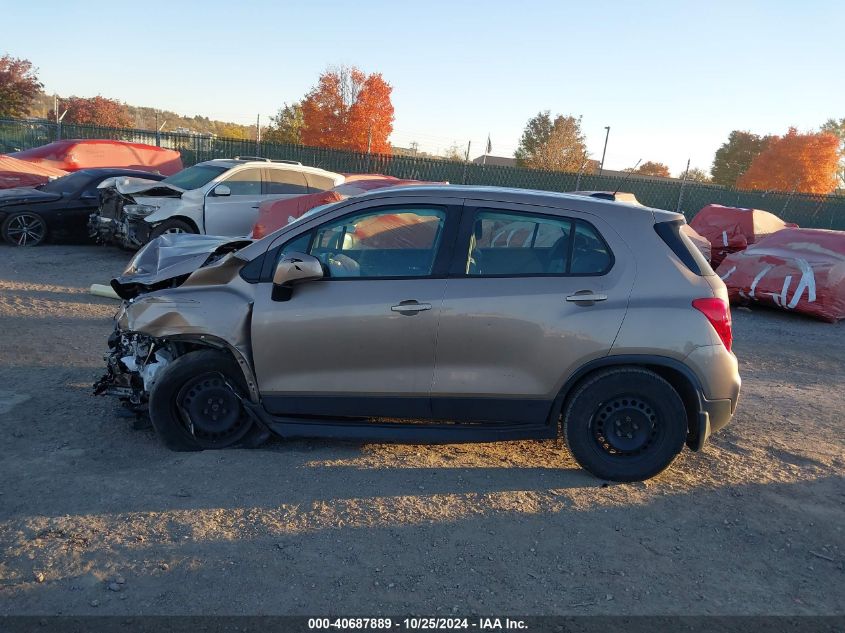 2018 Chevrolet Trax Ls VIN: 3GNCJKSB6JL386553 Lot: 40687889