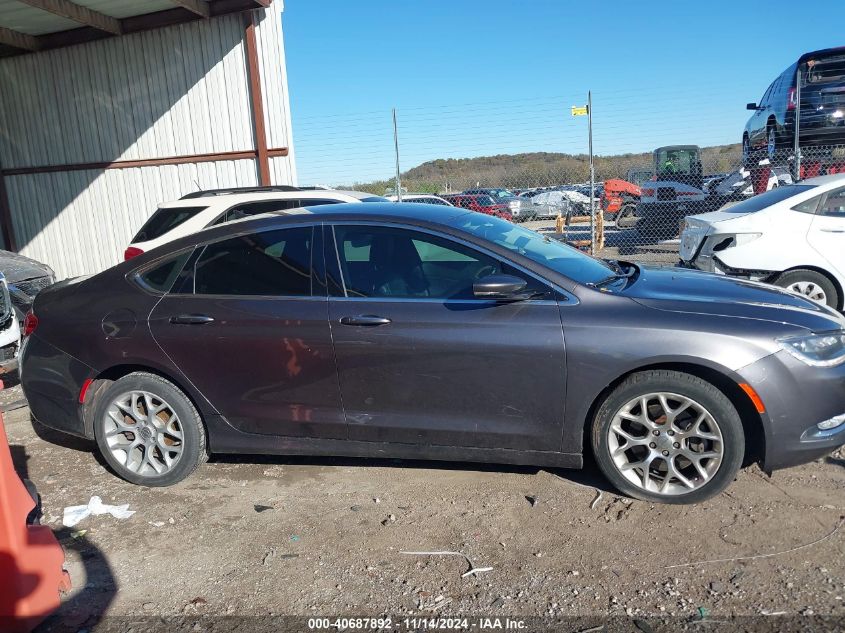 2015 Chrysler 200 C VIN: 1C3CCCEGXFN610502 Lot: 40687892