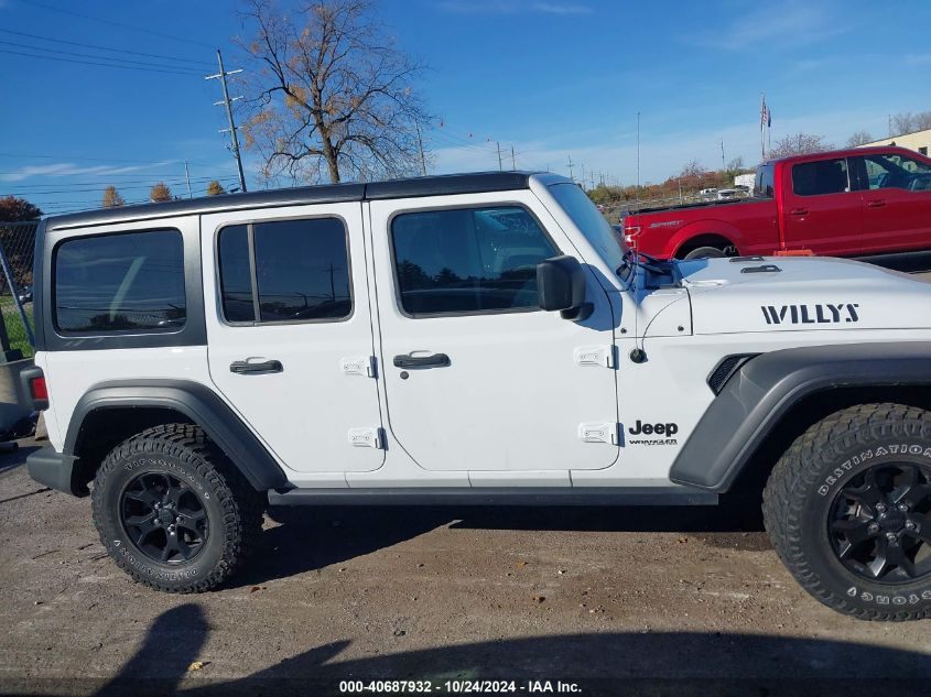 2021 Jeep Wrangler Unlimited Willys 4X4 VIN: 1C4HJXDG9MW822492 Lot: 40687932