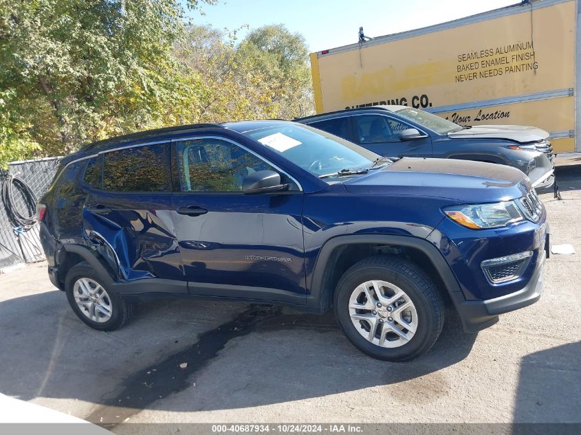 2021 Jeep Compass Sport VIN: 3C4NJDAB8MT591360 Lot: 40687934