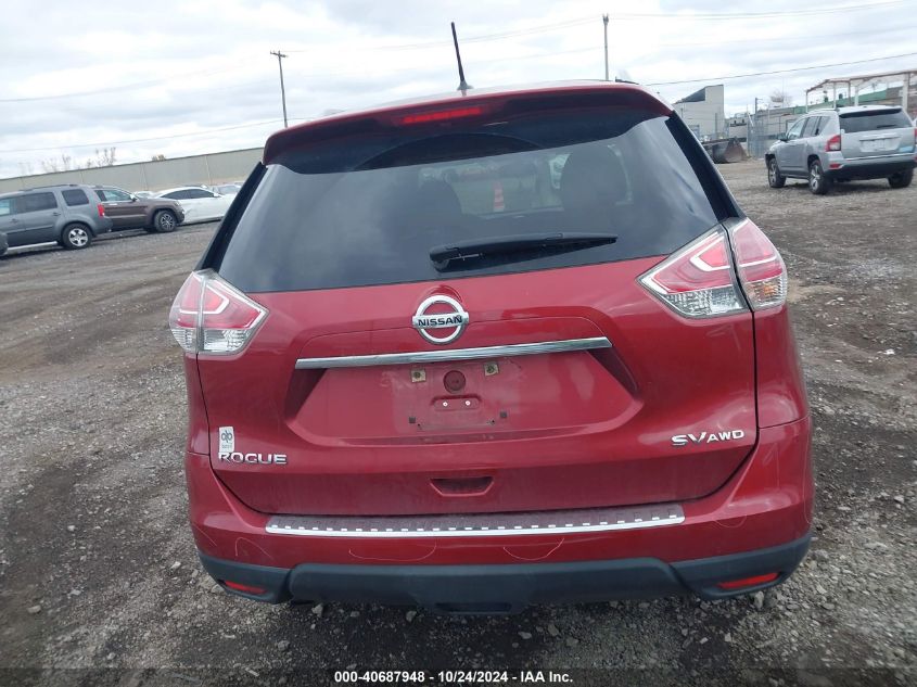 2015 Nissan Rogue Sv VIN: 5N1AT2MV7FC844732 Lot: 40687948