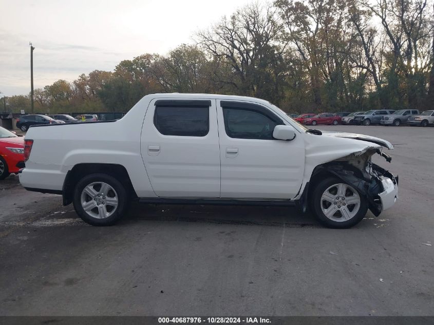 2013 Honda Ridgeline Rtl VIN: 5FPYK1F59DB012121 Lot: 40687976