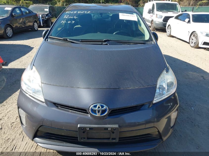 2014 Toyota Prius VIN: JTDKN3DU1E0391014 Lot: 40688293