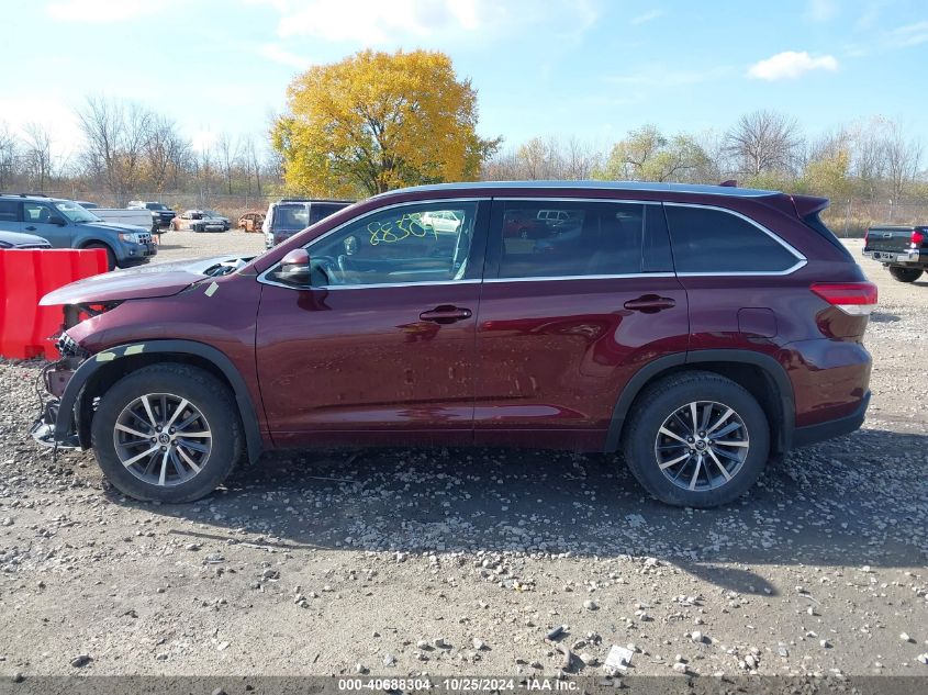 2018 TOYOTA HIGHLANDER XLE - 5TDJZRFH5JS844920