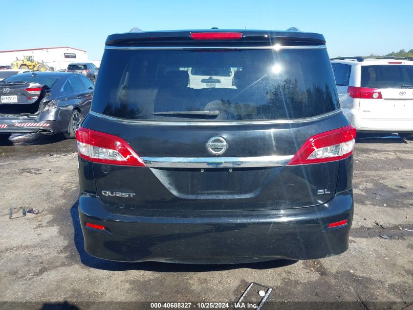 2014 Nissan Quest Sl VIN: JN8AE2KP5E9101568 Lot: 40688327