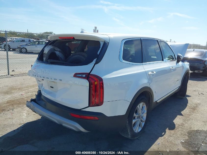 VIN 5XYP2DHC6NG277817 2022 KIA Telluride, LX no.4