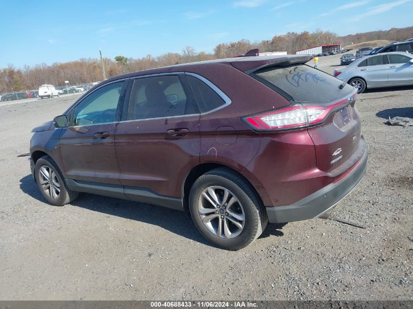 2017 Ford Edge Sel VIN: 2FMPK4J98HBB54524 Lot: 40688433