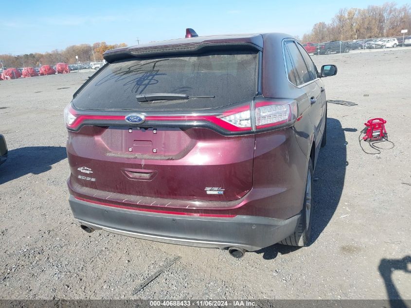 2017 Ford Edge Sel VIN: 2FMPK4J98HBB54524 Lot: 40688433