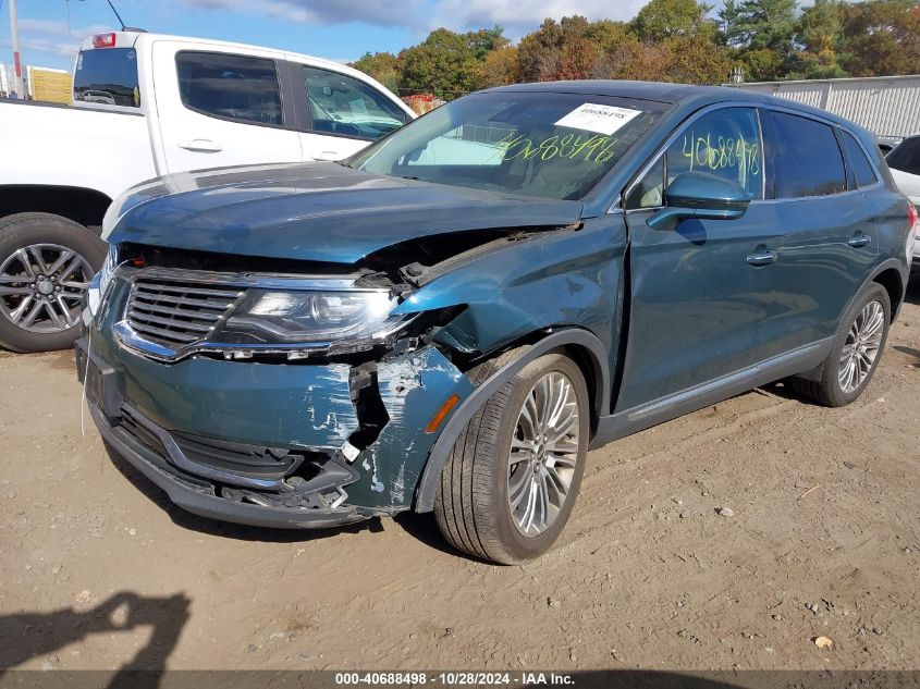 2016 Lincoln Mkx Reserve VIN: 2LMTJ8LR5GBL66824 Lot: 40688498