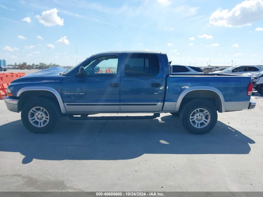 2001 Dodge Dakota Quad VIN: 1B7HG2AN81S348140 Lot: 40688600