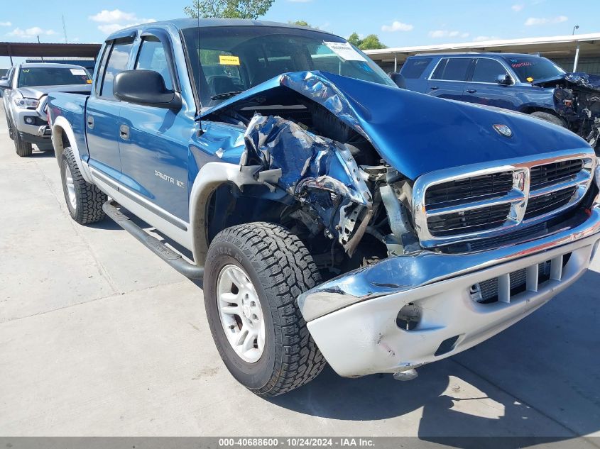 2001 Dodge Dakota Quad VIN: 1B7HG2AN81S348140 Lot: 40688600