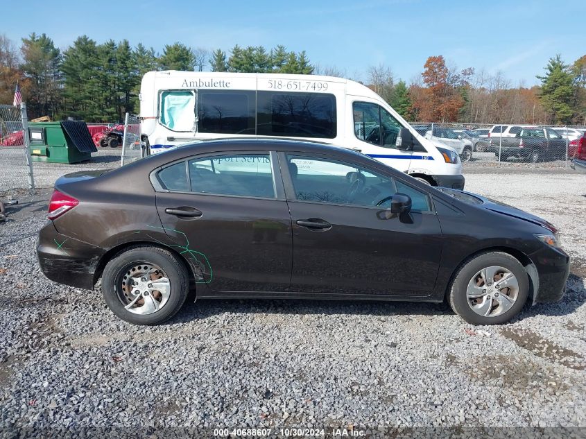 2014 Honda Civic Lx VIN: 2HGFB2F55EH523442 Lot: 40688607