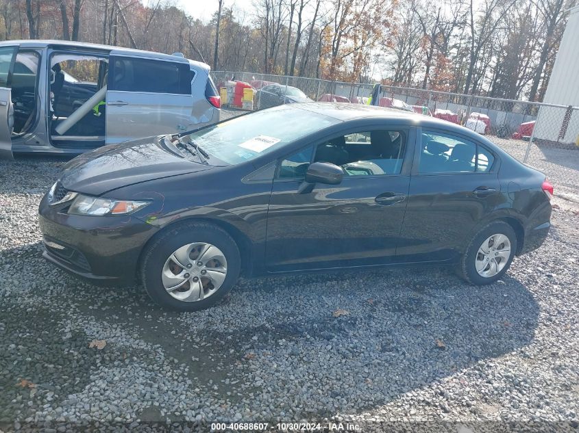 2014 Honda Civic Lx VIN: 2HGFB2F55EH523442 Lot: 40688607