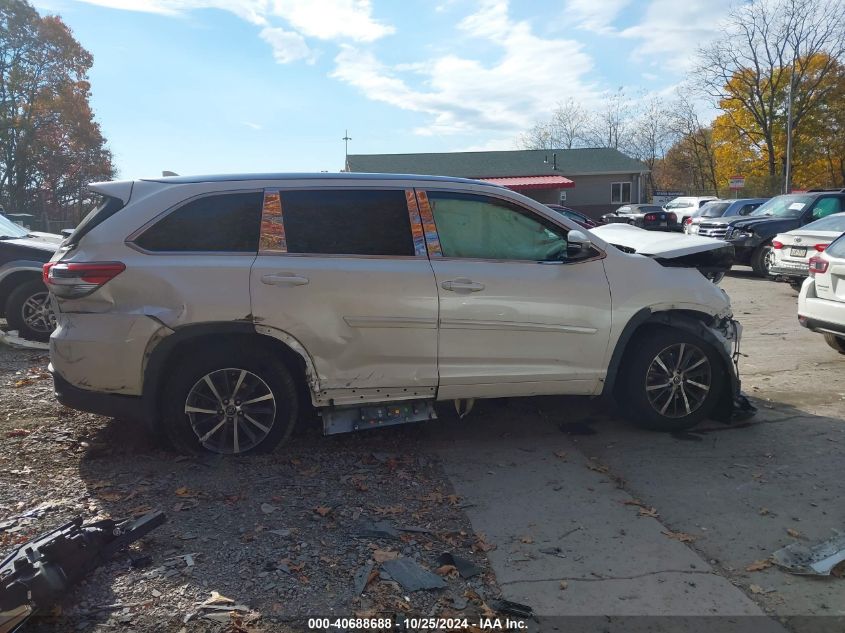 2018 Toyota Highlander Xle VIN: 5TDJZRFHXJS543978 Lot: 40688688