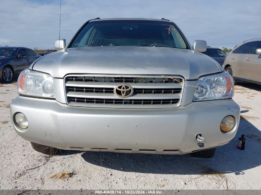 2003 Toyota Highlander VIN: JTEGD21AX30073236 Lot: 40688714