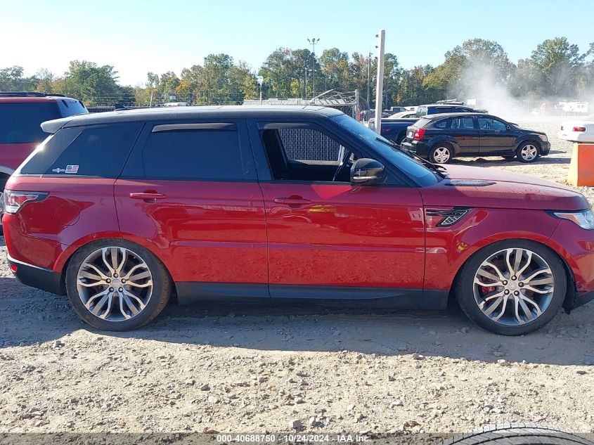 2016 Land Rover Range Rover Sport 5.0L V8 Supercharged/5.0L V8 Supercharged Dynamic VIN: SALWR2EF3GA579880 Lot: 40688750