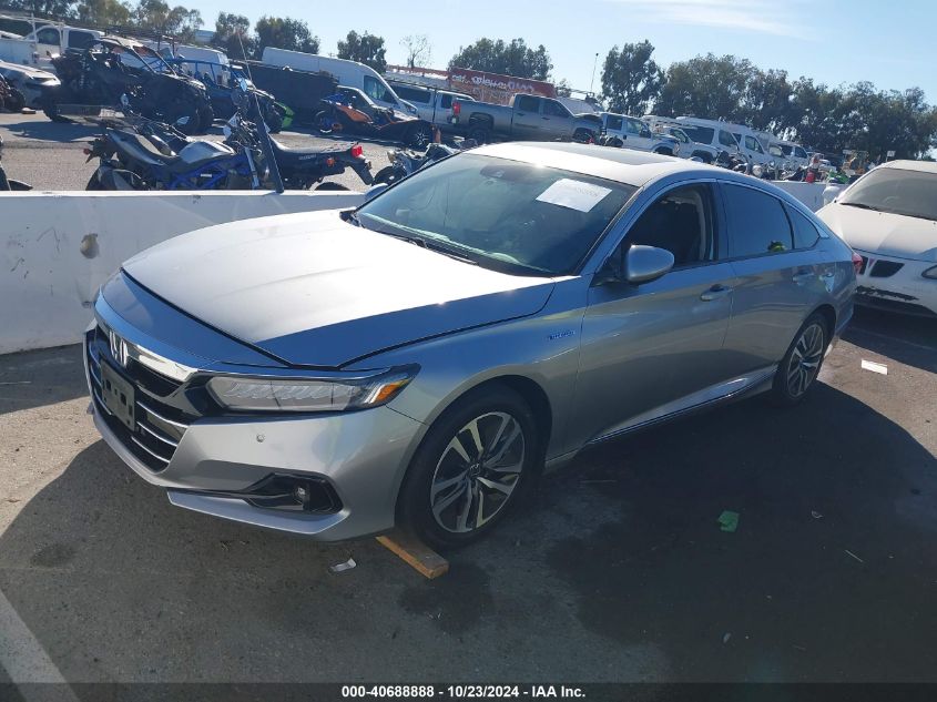 VIN 1HGCV3F50MA013626 2021 Honda Accord, Hybrid Ex-L no.2