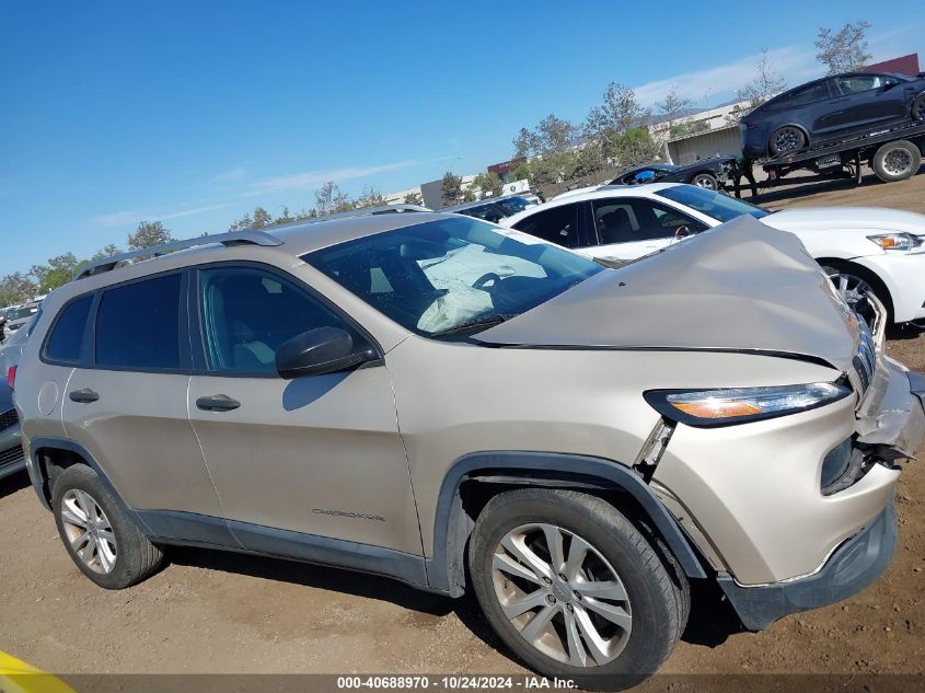 2015 Jeep Cherokee Sport VIN: 1C4PJLAB9FW720268 Lot: 40688970