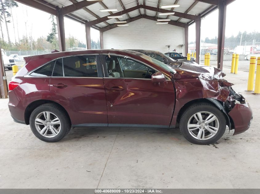 2013 Acura Rdx VIN: 5J8TB4H52DL018696 Lot: 40689009