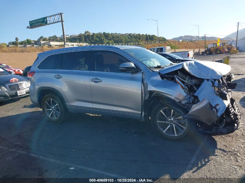 2018 Toyota Highlander Xle VIN: 5TDKZRFH4JS259685 Lot: 40689103