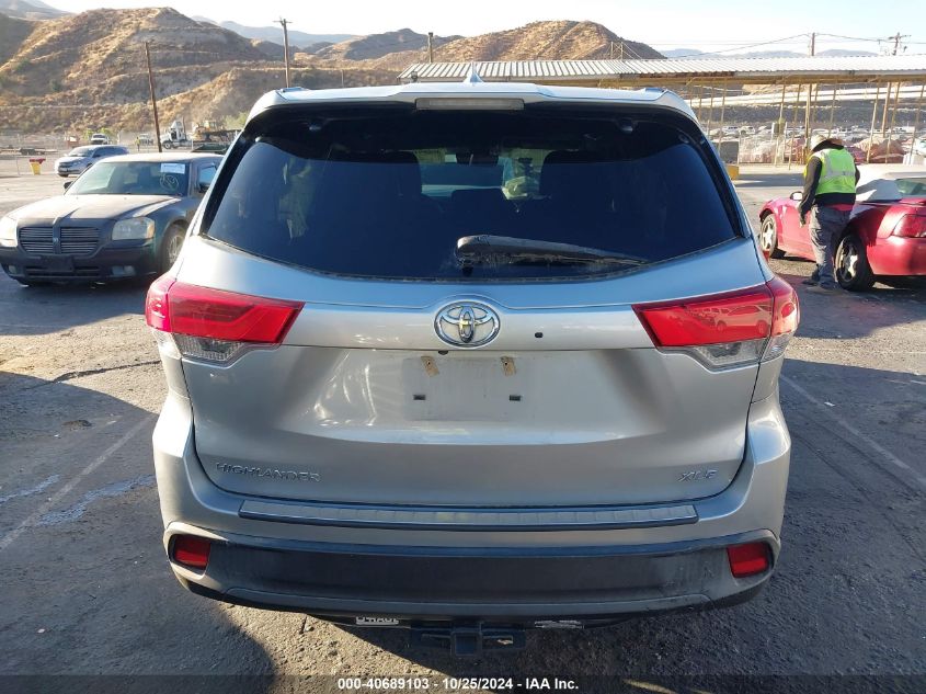 2018 Toyota Highlander Xle VIN: 5TDKZRFH4JS259685 Lot: 40689103