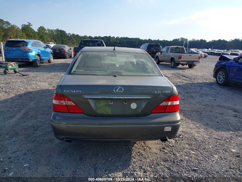 2004 Lexus Ls 430 VIN: JTHBN36F440127684 Lot: 40689109