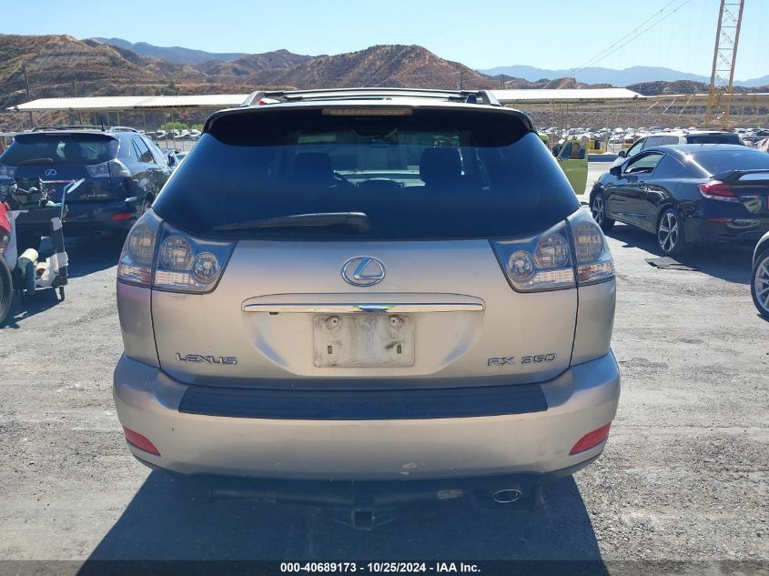 2007 Lexus Rx 350 Base (A5) VIN: 2T2GK31U57C015598 Lot: 40689173