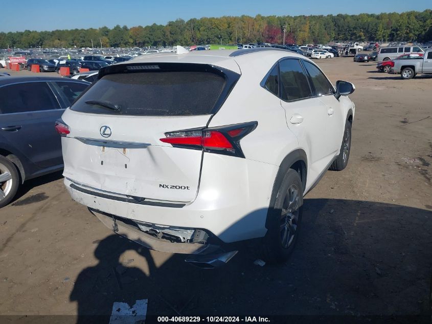 2015 Lexus Nx 200T VIN: JTJYARBZ4F2014123 Lot: 40689229