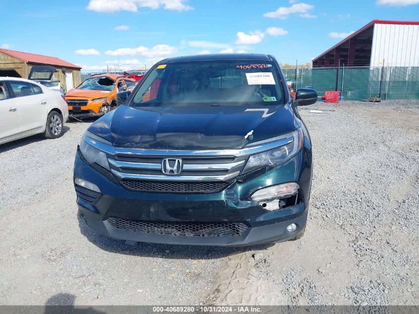 2016 Honda Pilot Ex-L VIN: 5FNYF6H55GB003539 Lot: 40689280