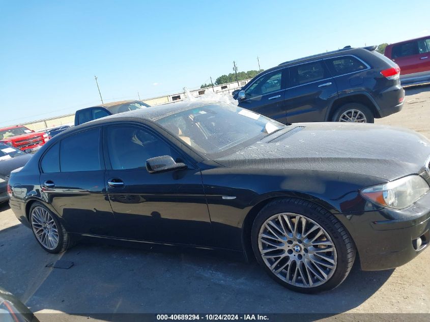 2008 BMW 750Li VIN: WBAHN83508DT81635 Lot: 40689294