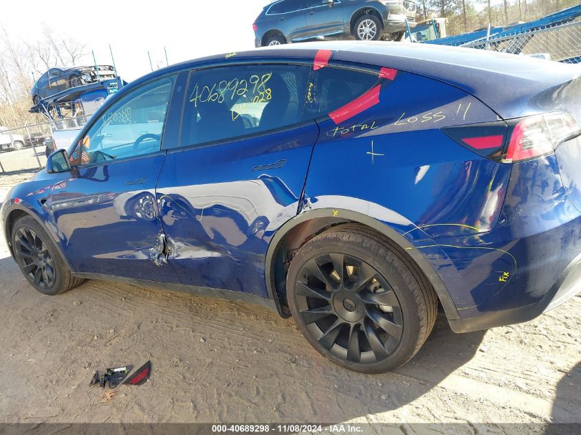 2023 Tesla Model Y Awd/Long Range Dual Motor All-Wheel Drive VIN: 7SAYGDEE3PA095028 Lot: 40689298