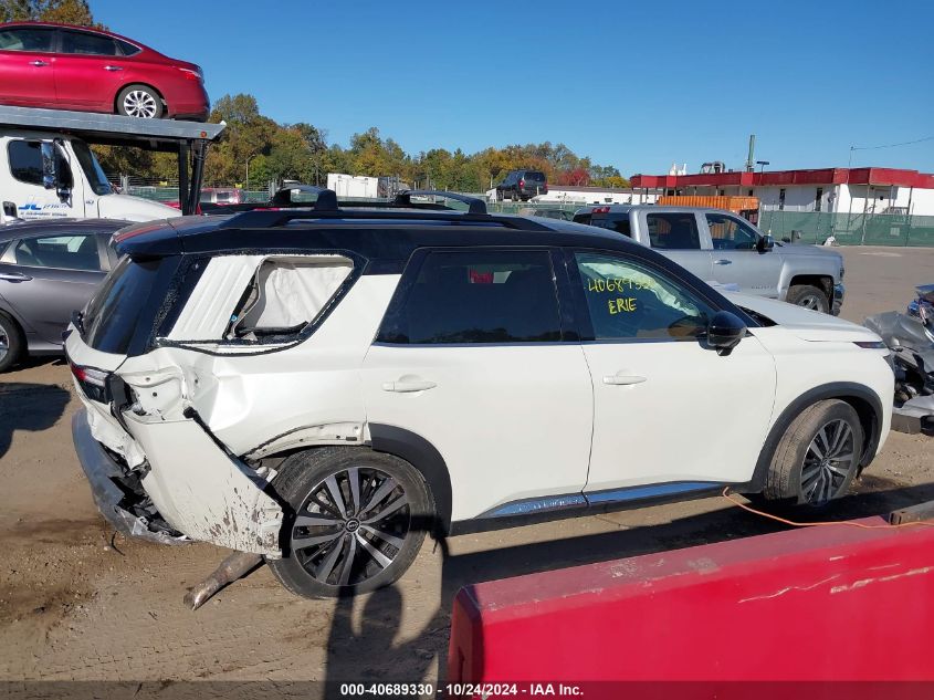 2023 Nissan Pathfinder Platinum 4Wd VIN: 5N1DR3DK3PC230186 Lot: 40689330