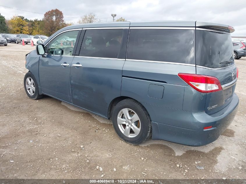 2012 Nissan Quest Sv VIN: JN8AE2KP0C9034777 Lot: 40689418