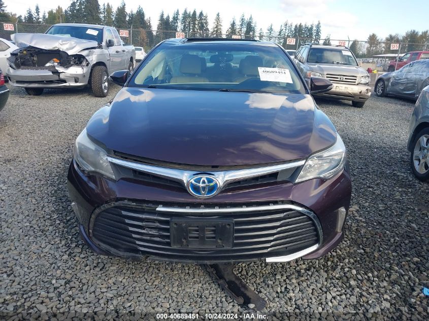 2016 Toyota Avalon Hybrid Xle Premium VIN: 4T1BD1EB3GU049107 Lot: 40689451