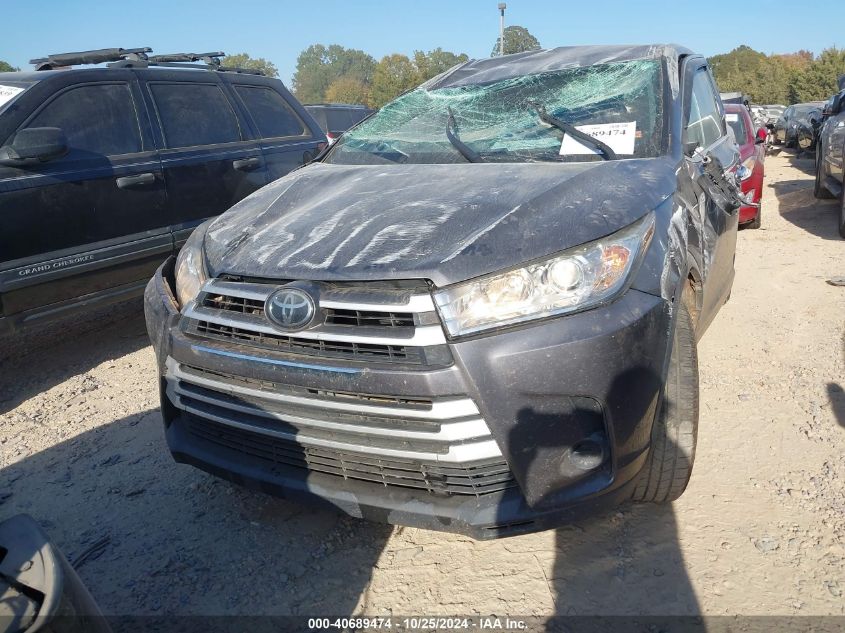 2018 Toyota Highlander Le VIN: 5TDZARFH6JS040622 Lot: 40689474