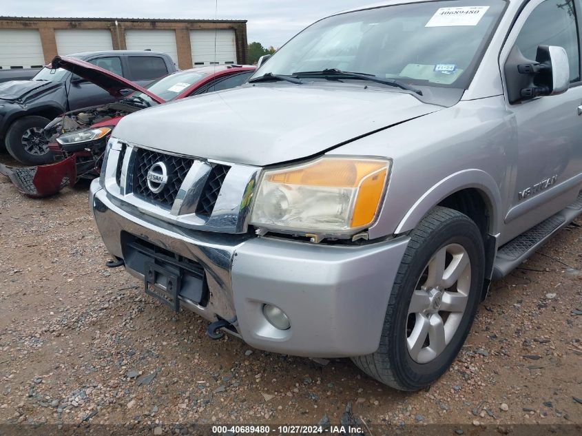 2008 Nissan Titan Xe/Se/Le VIN: 1N6BA07D88N342614 Lot: 40689480