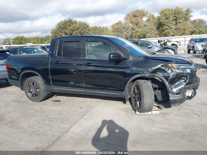 2019 Honda Ridgeline Sport VIN: 5FPYK3F18KB026467 Lot: 40689548