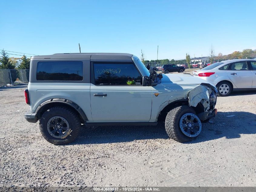 2022 Ford Bronco Badlands VIN: 1FMDE5CH9NLA92129 Lot: 40689587