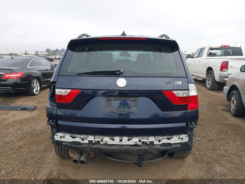 2007 BMW X3 3.0Si VIN: WBXPC93407WF04344 Lot: 40689750