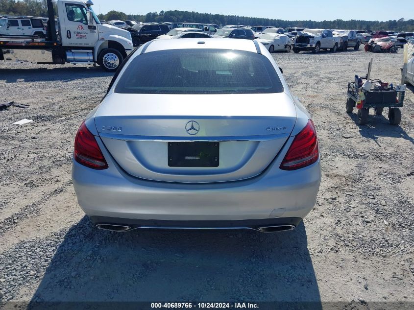 2015 Mercedes-Benz C 300 4Matic/Luxury 4Matic/Sport 4Matic VIN: 55SWF4KB7FU033147 Lot: 40689766