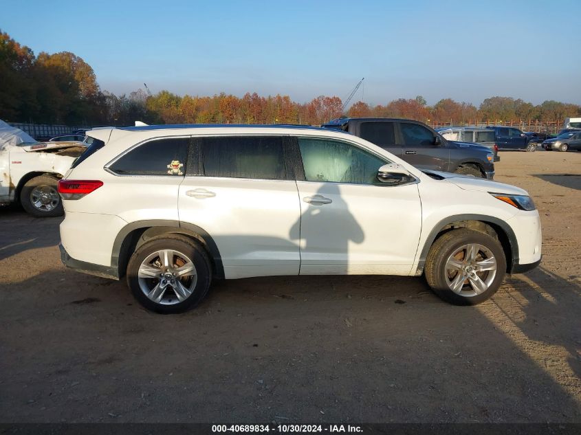 2017 Toyota Highlander Limited VIN: 5TDYZRFH7HS221355 Lot: 40689834