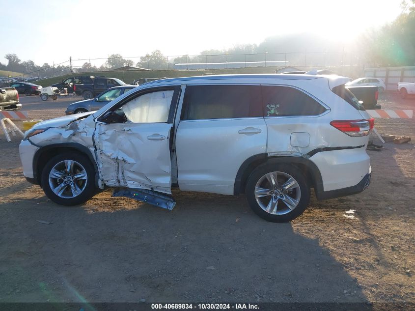 2017 Toyota Highlander Limited VIN: 5TDYZRFH7HS221355 Lot: 40689834