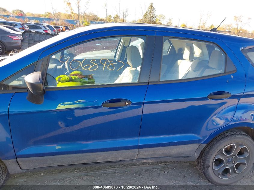 2020 Ford Ecosport S VIN: MAJ3S2FE4LC371631 Lot: 40689873